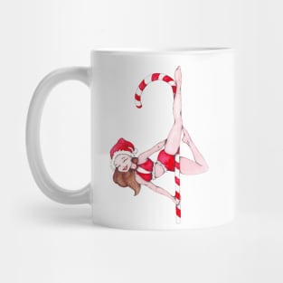 Santa Claus is poledancing...in town Mug